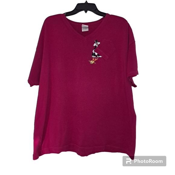 2XL ladies looney tunes pocket tee - Picture 1 of 2